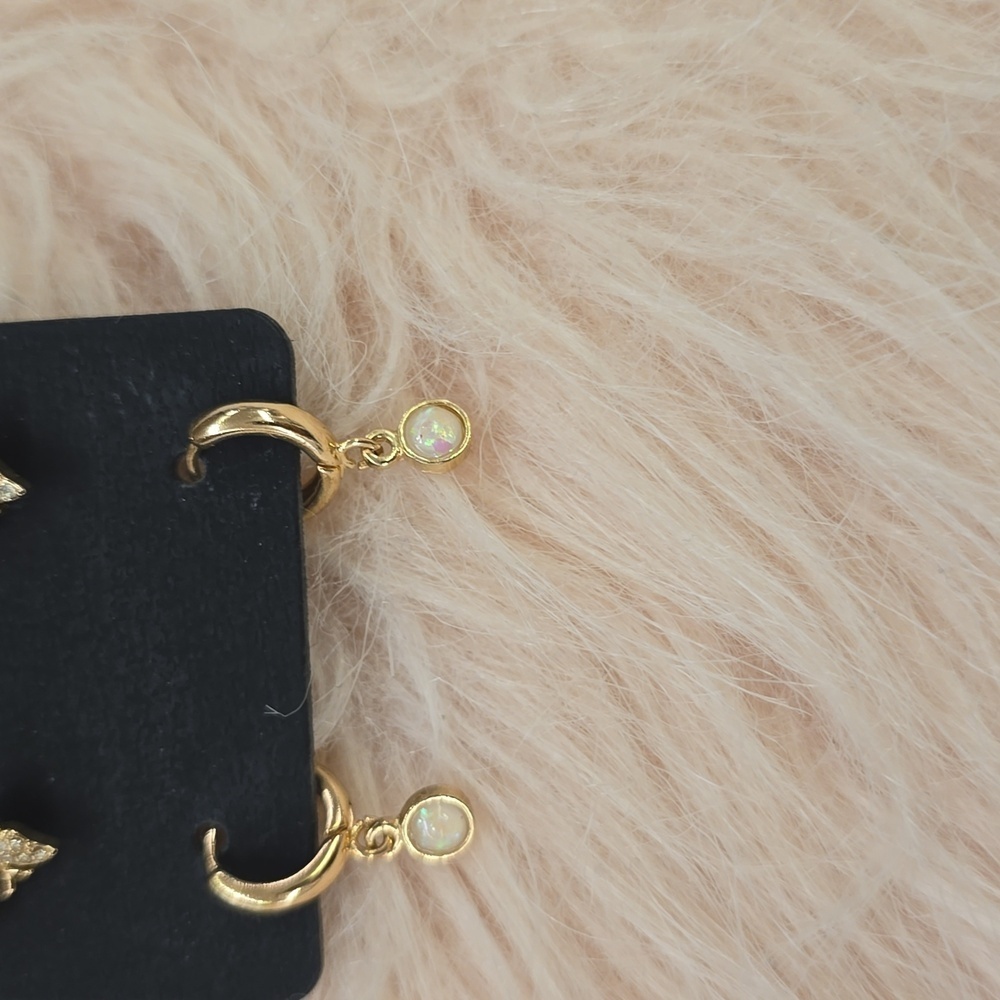 LOREN OLIVIA Gold-tone Set Of 3 Pairs of Earrings | New! - Picture 4 of 9